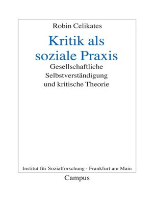 cover image of Kritik als soziale Praxis